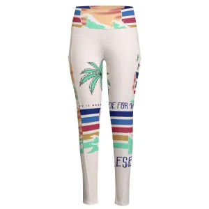 10All-Over Print Women's High Waist Leggings With Side Pocket palm tree print