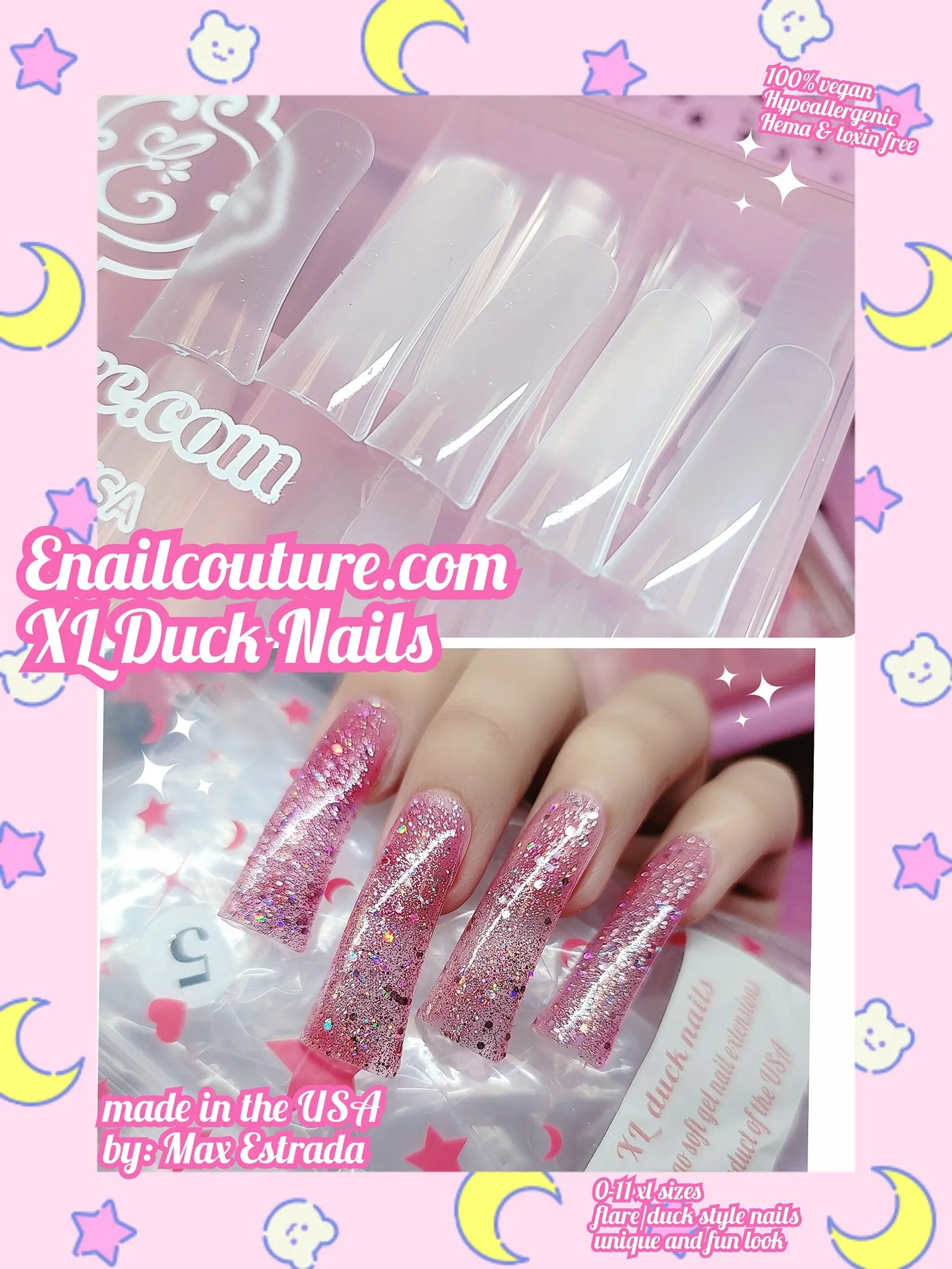 123 Go! Nails Page-2 (pre made full coverage gel nail tips) (Full Cover False Nail Artificial Gel Nails Tip, False Nails)