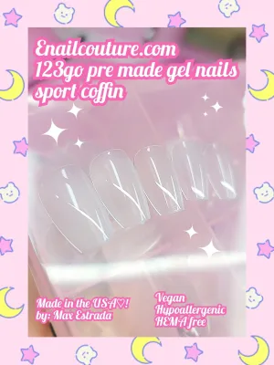 123 Go! Nails Page-2 (pre made full coverage gel nail tips) (Full Cover False Nail Artificial Gel Nails Tip, False Nails)