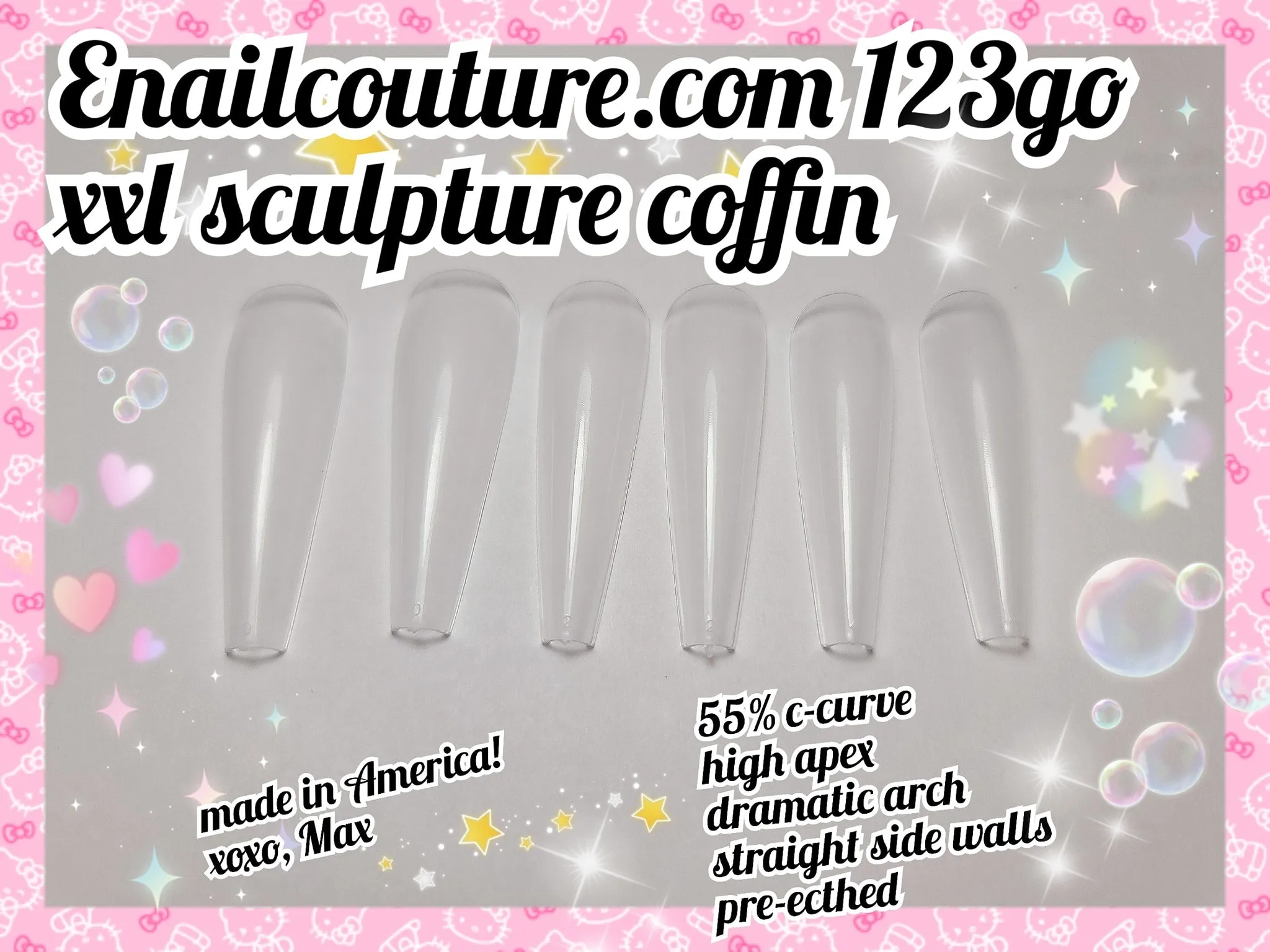 123 Go! Nails (pre made full coverage gel nail tips) (Full Cover False Nail Artificial Gel Nails Tip, False Nails)