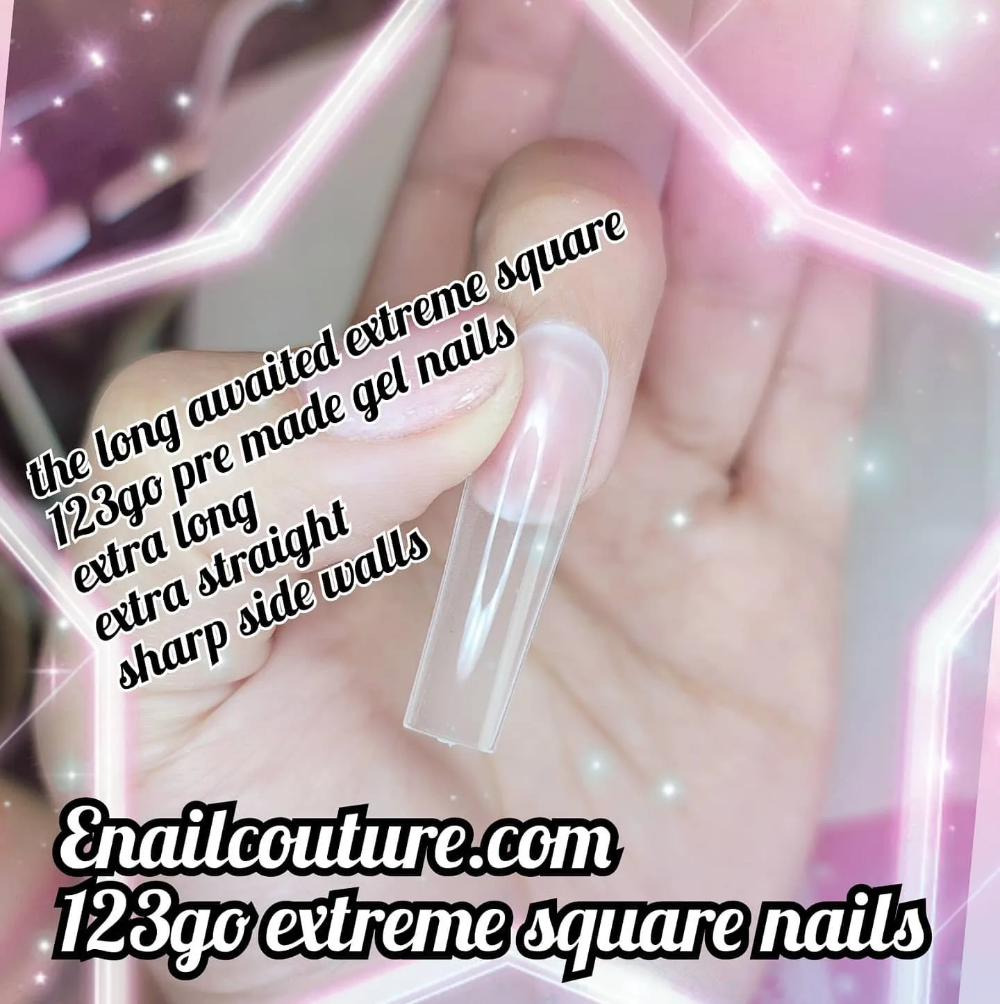 123 Go! Nails (pre made full coverage gel nail tips) (Full Cover False Nail Artificial Gel Nails Tip, False Nails)