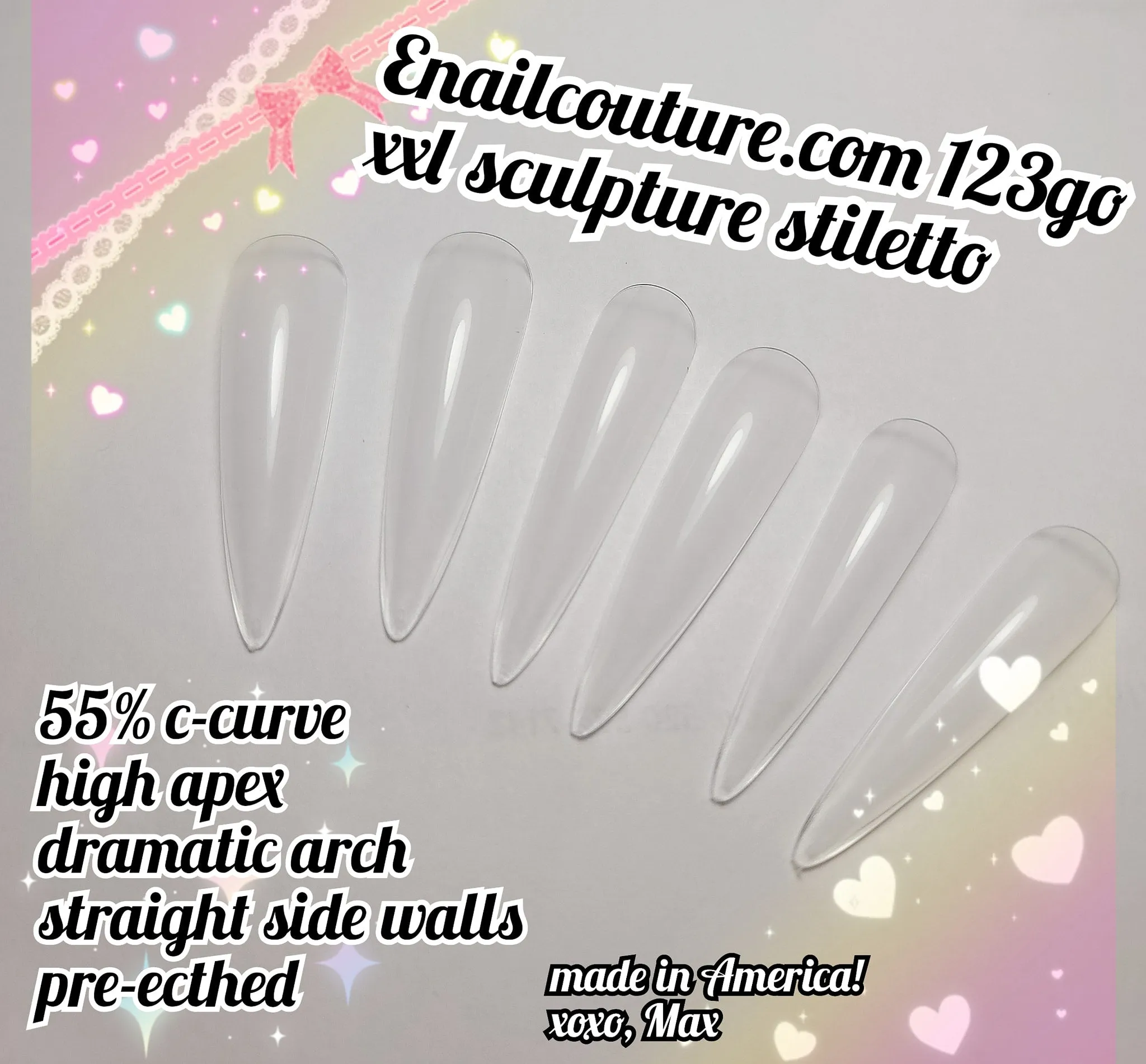 123 Go! Nails (pre made full coverage gel nail tips) (Full Cover False Nail Artificial Gel Nails Tip, False Nails)