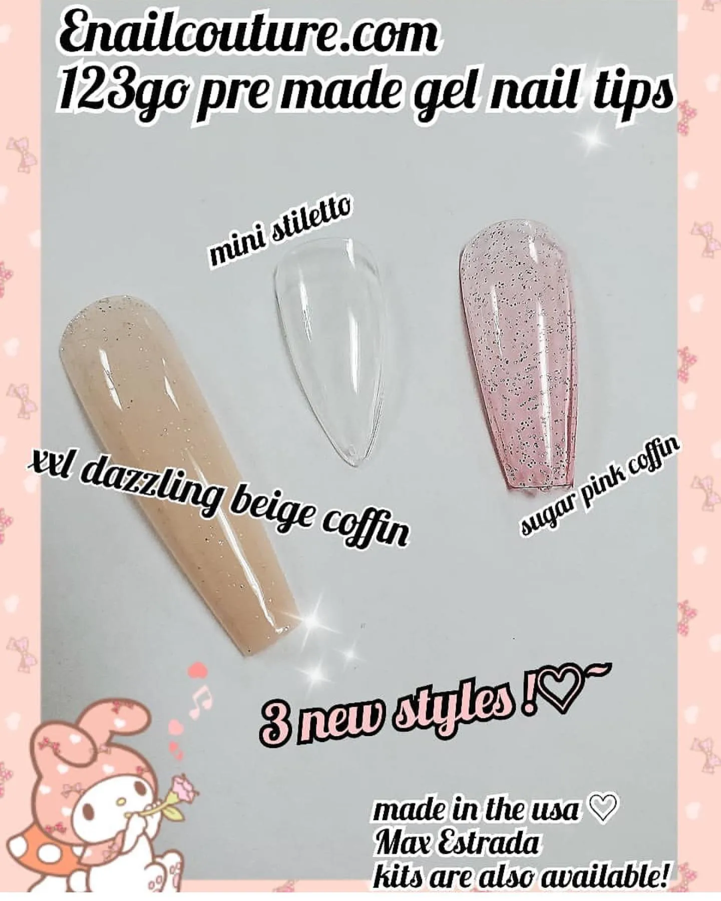 123 Go! Nails (pre made full coverage gel nail tips) (Full Cover False Nail Artificial Gel Nails Tip, False Nails)