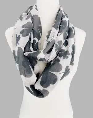 4 Colors--JC011236 Lucky 4-Leaf Clover Infinity Scarf