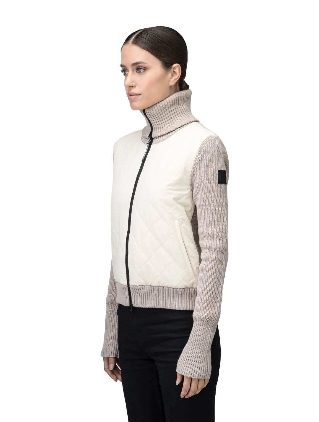 Ada Women's Quilted Full Zip Sweater - NEXT by Nobis