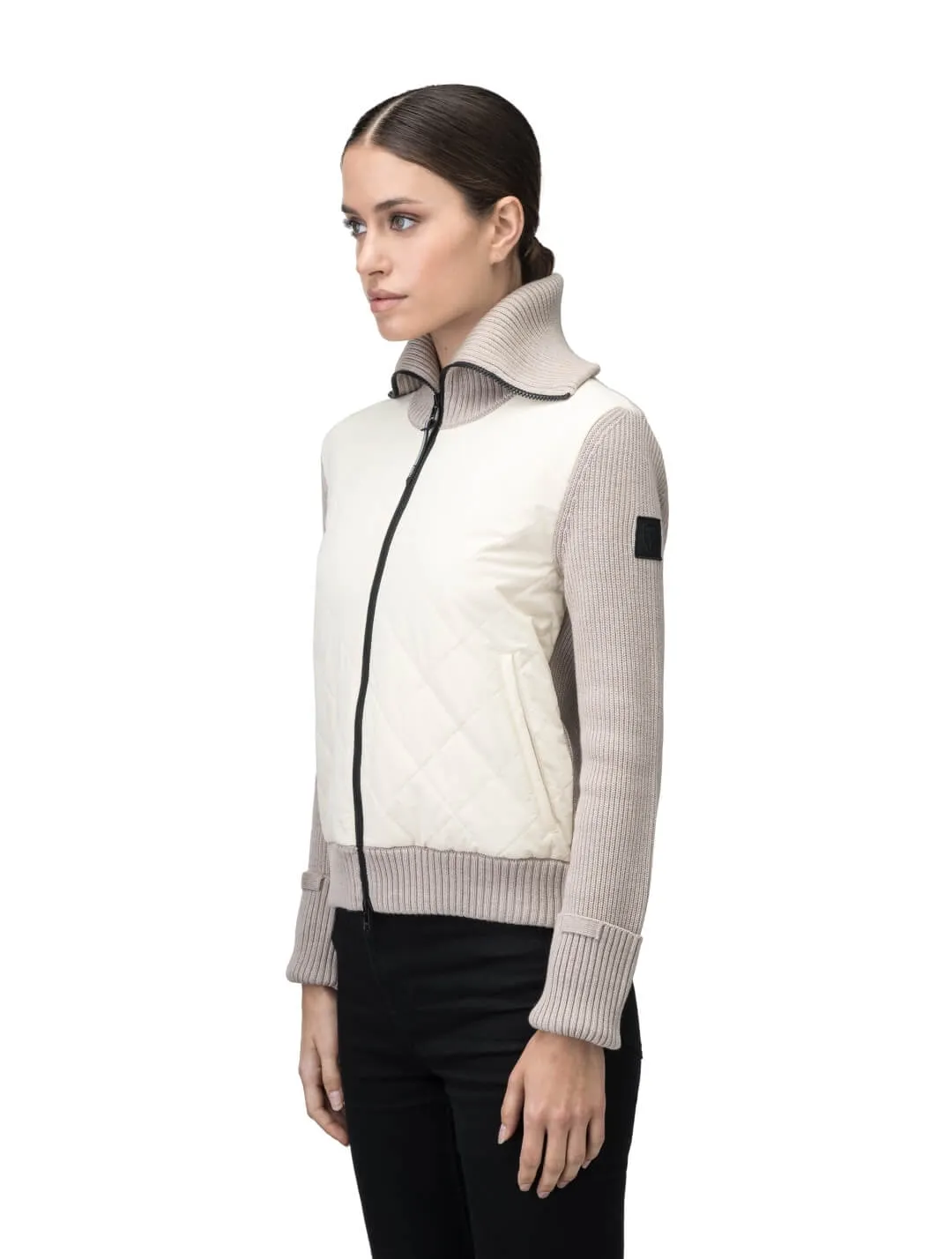 Ada Women's Quilted Full Zip Sweater - NEXT by Nobis