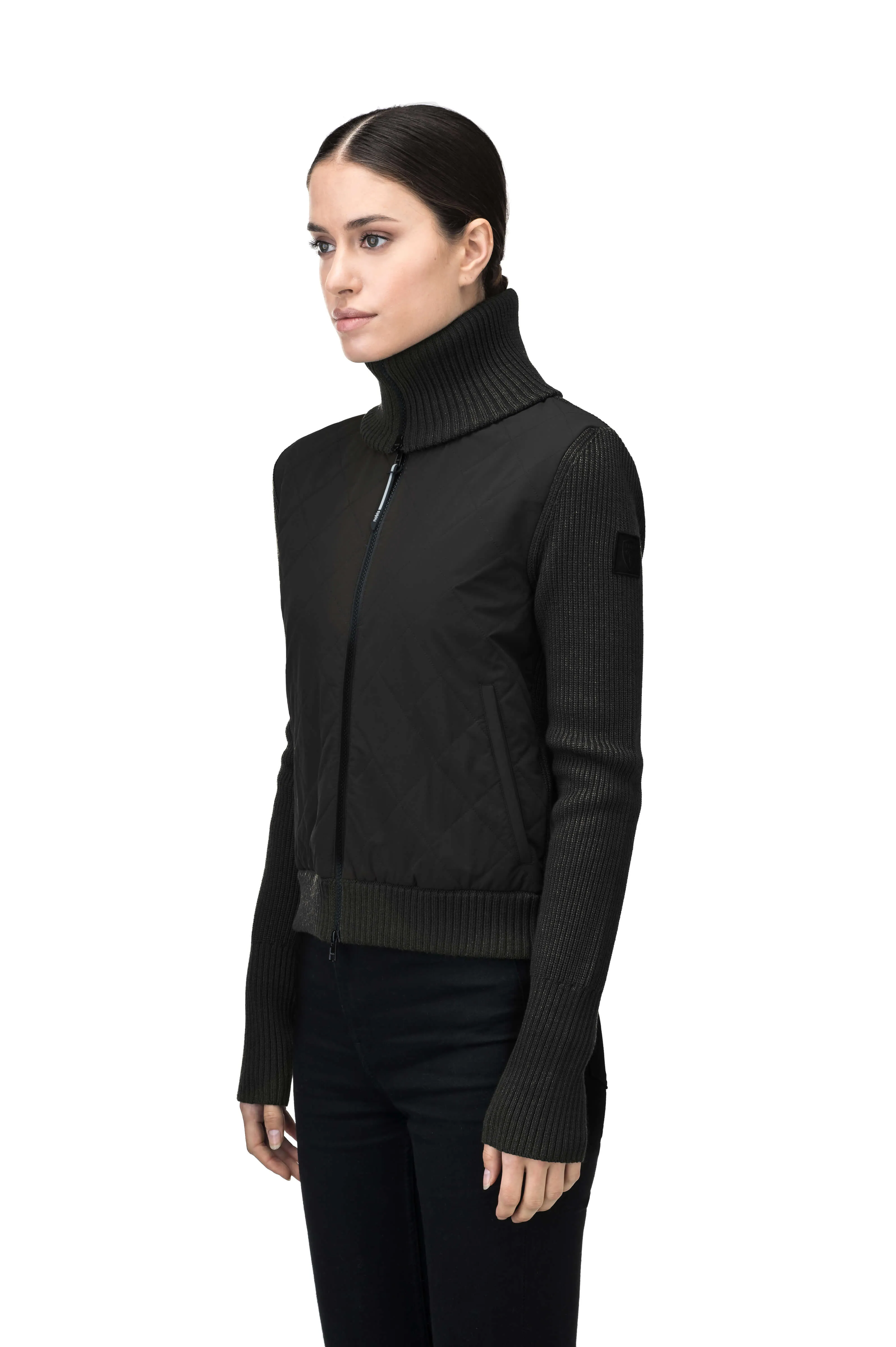 Ada Women's Quilted Full Zip Sweater