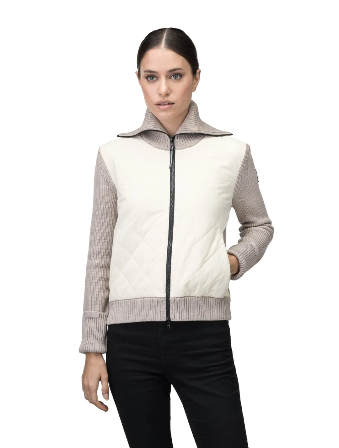 Ada Women's Quilted Full Zip Sweater