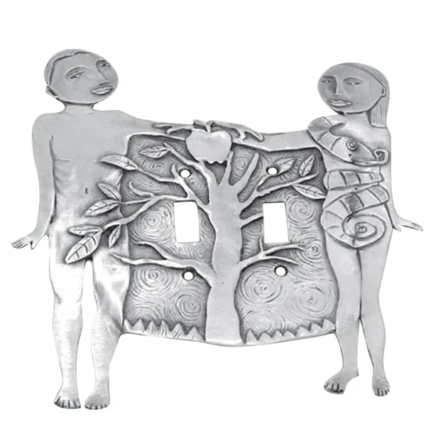 Adam & Eve double switchplate