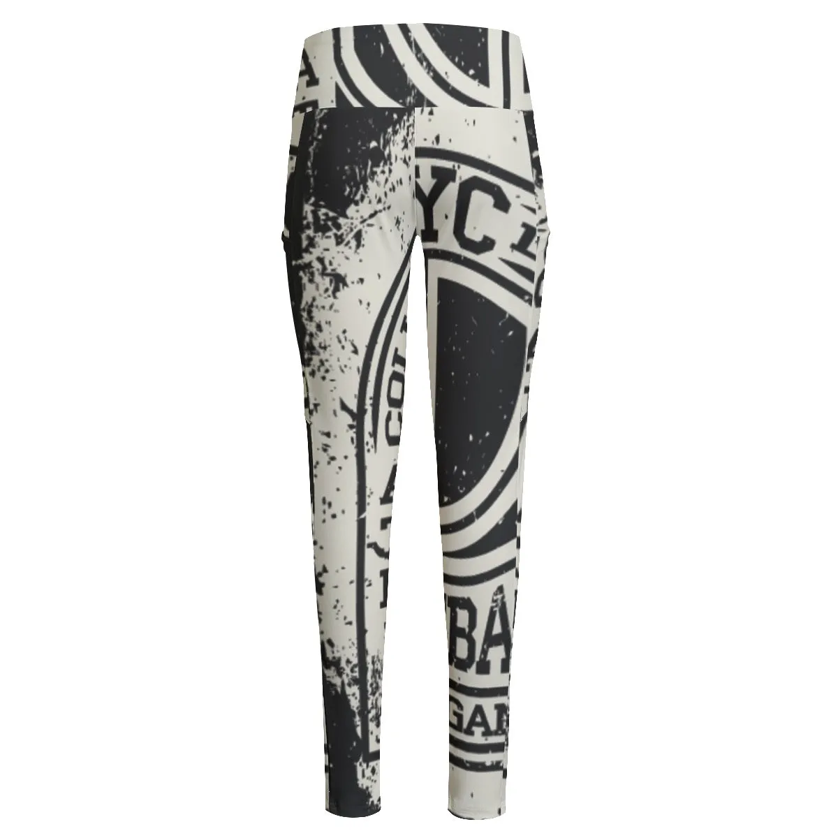 All-Over Print Women's High Waist Leggings With Side Pocket 178