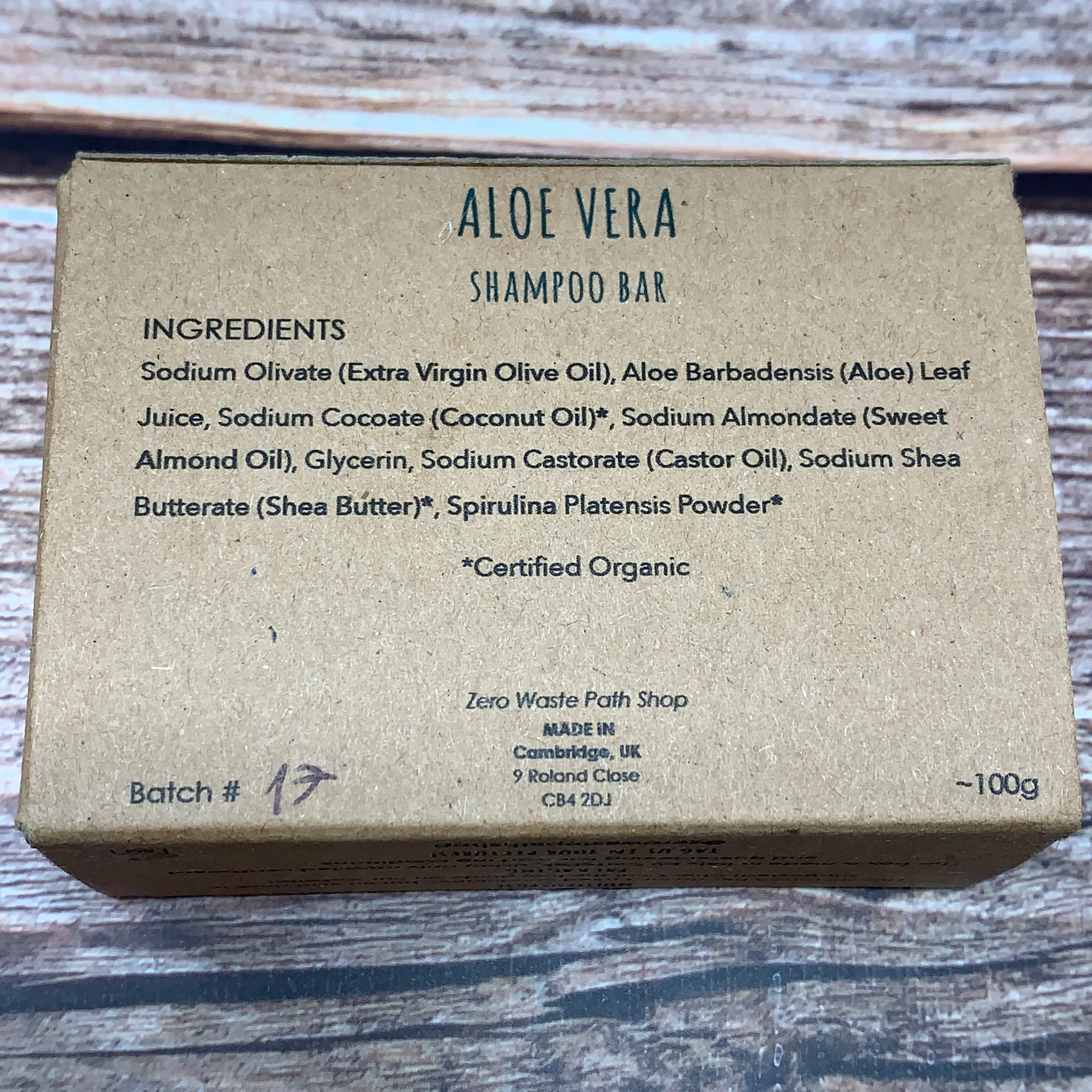 Aloe Vera Shampoo Bar, Shampoo Bar for Normal Hair, Zero Waste Path