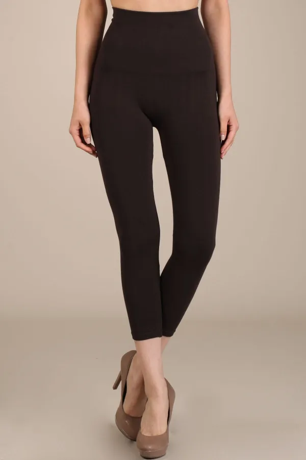 B2370US Capri/Short Control Top Solid Leggings