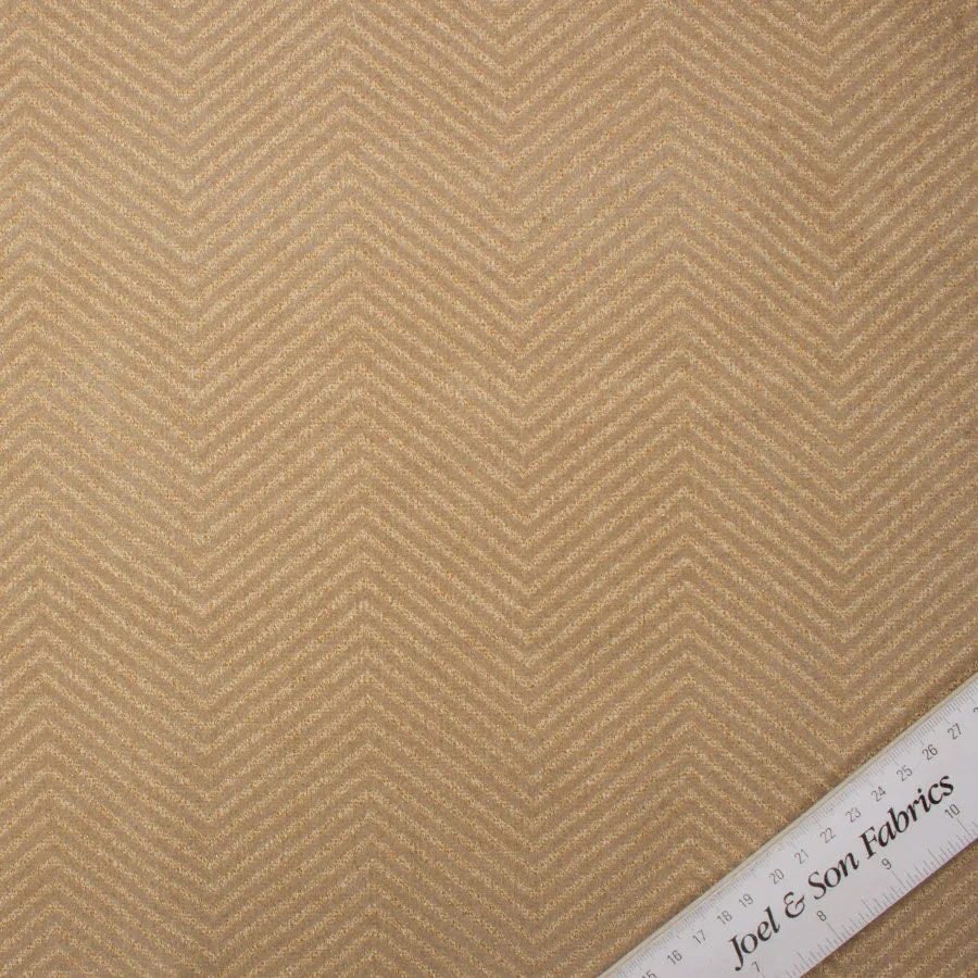 Beige/Gold Flocked Wool (A 2.50m)