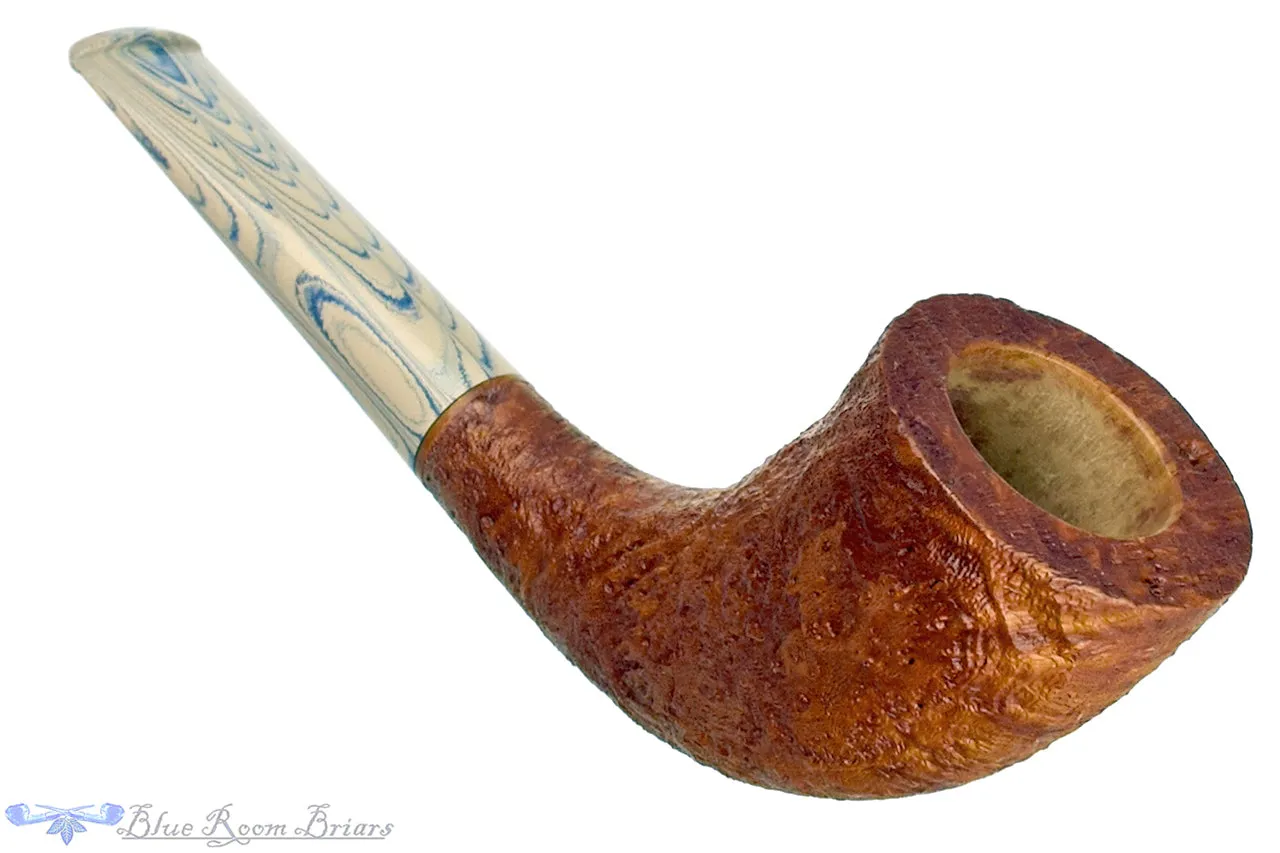 Bill Walther Pipe Tan Blast Horn with Delft Brindle