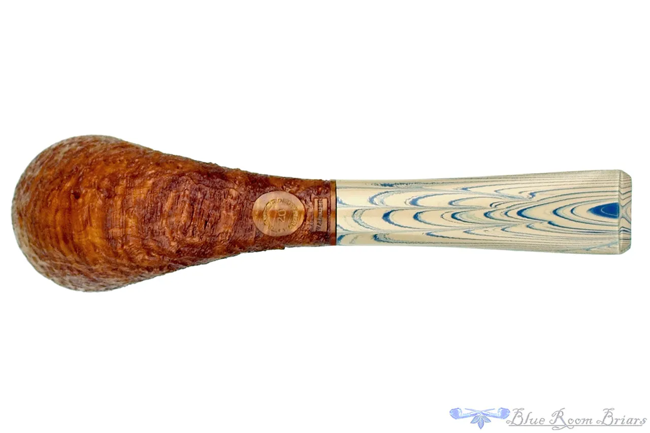 Bill Walther Pipe Tan Blast Horn with Delft Brindle