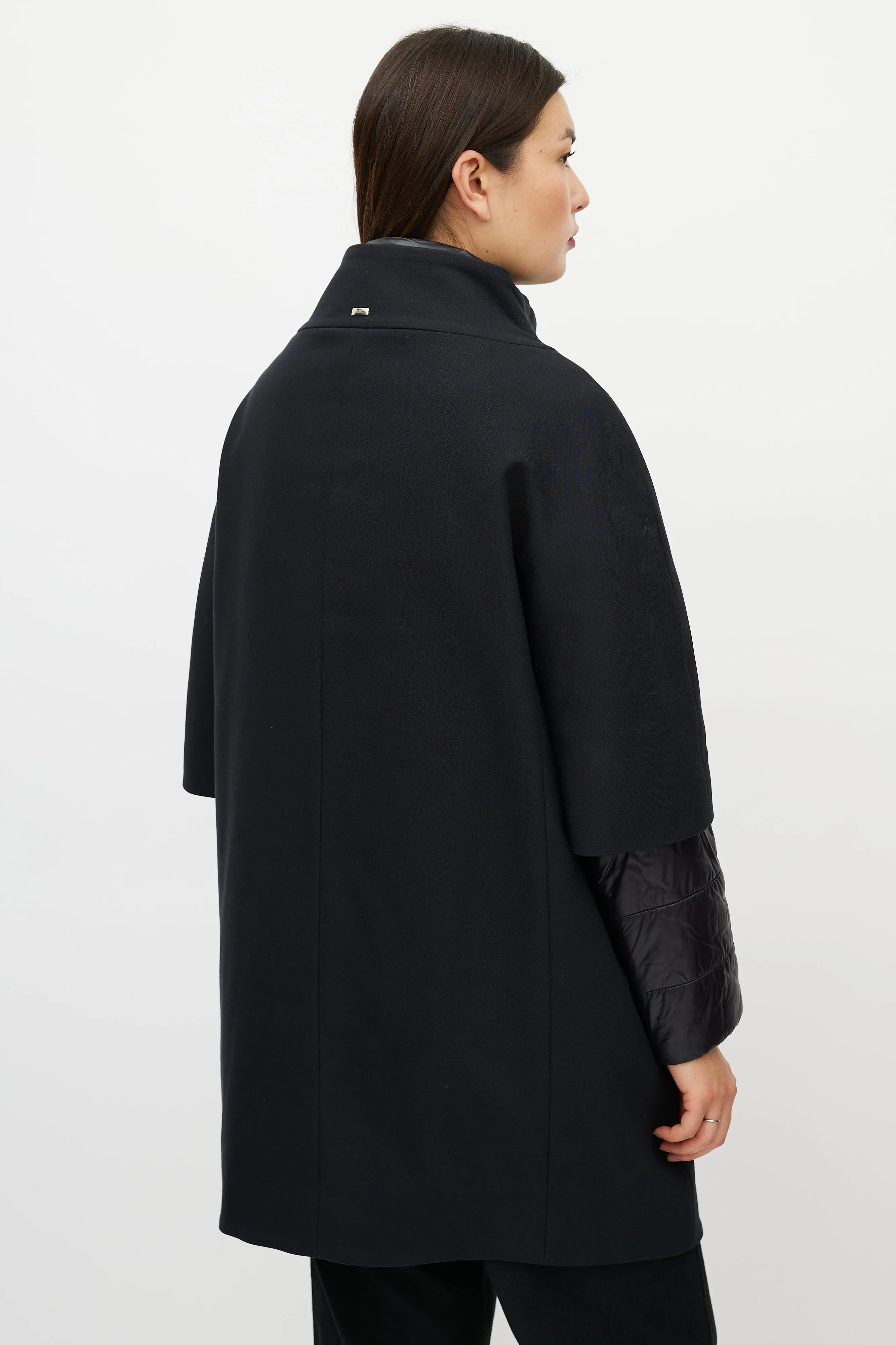 Black Down Lined Coat