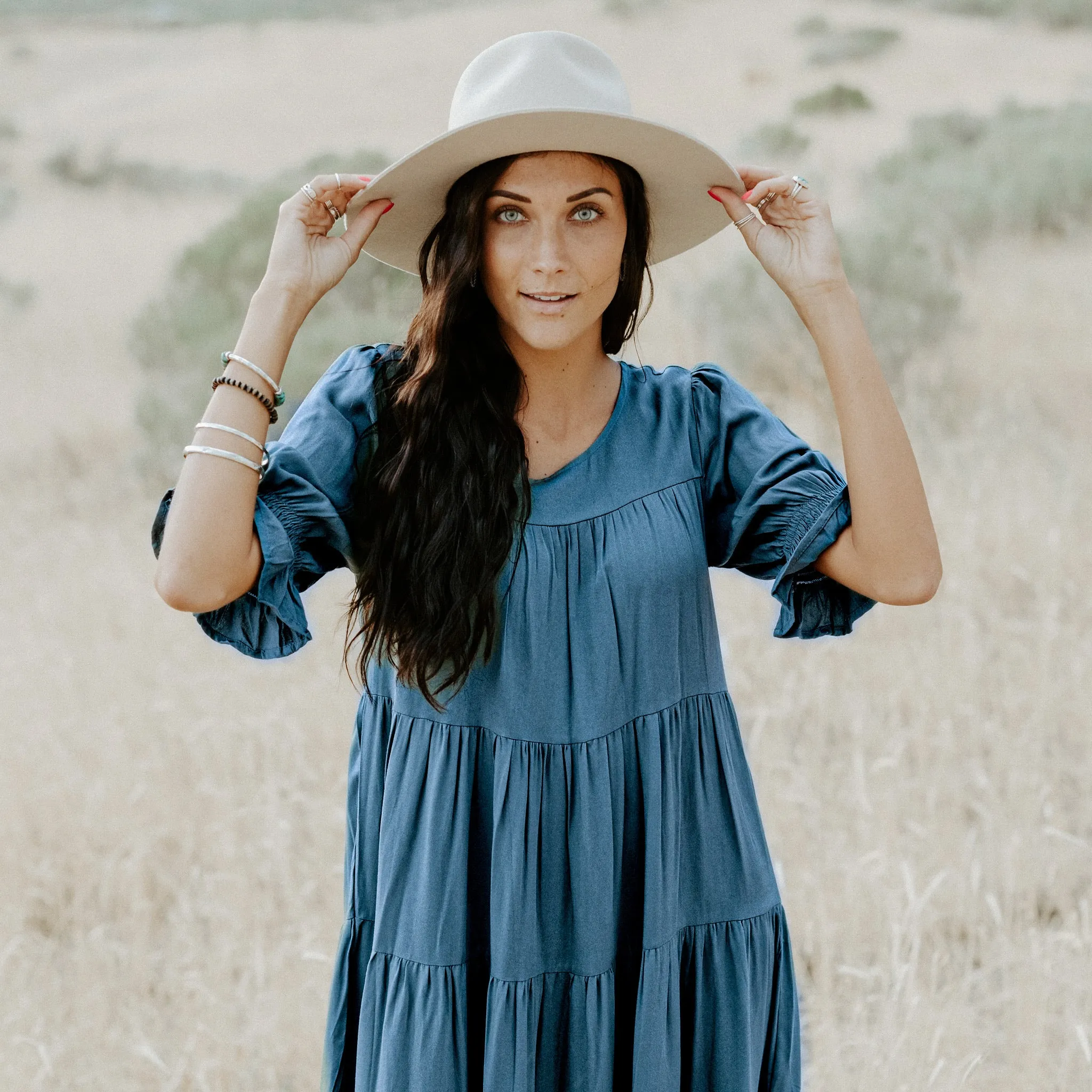 Bohemian Denim Dream Dress // Blue Denim