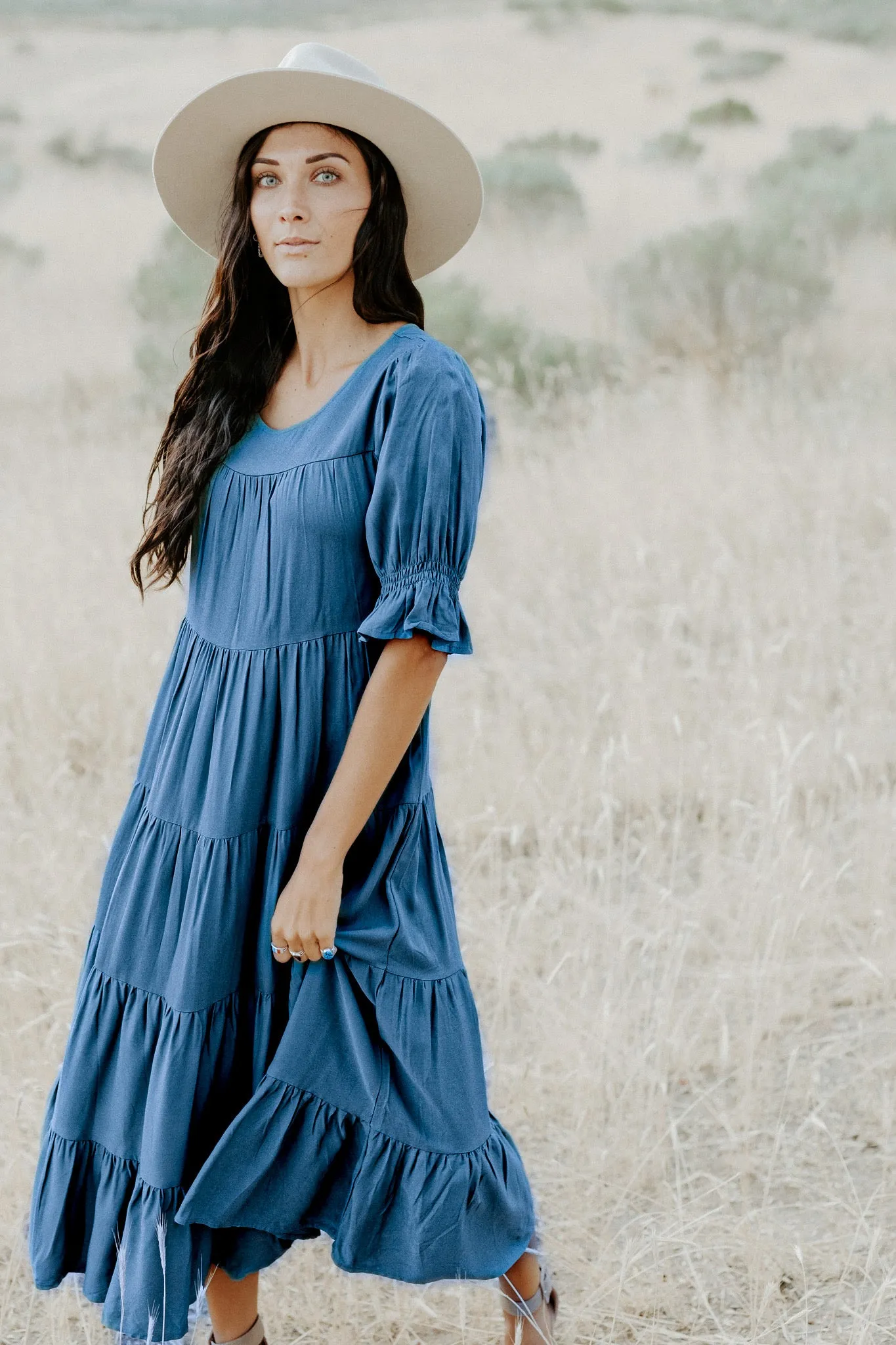 Bohemian Denim Dream Dress // Blue Denim