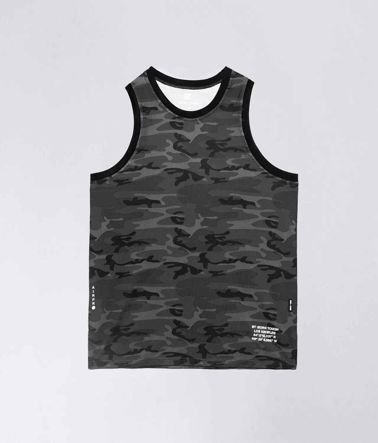 Born Tough Air Pro™ Bodybuilding Tank Top for Men Grey Camo