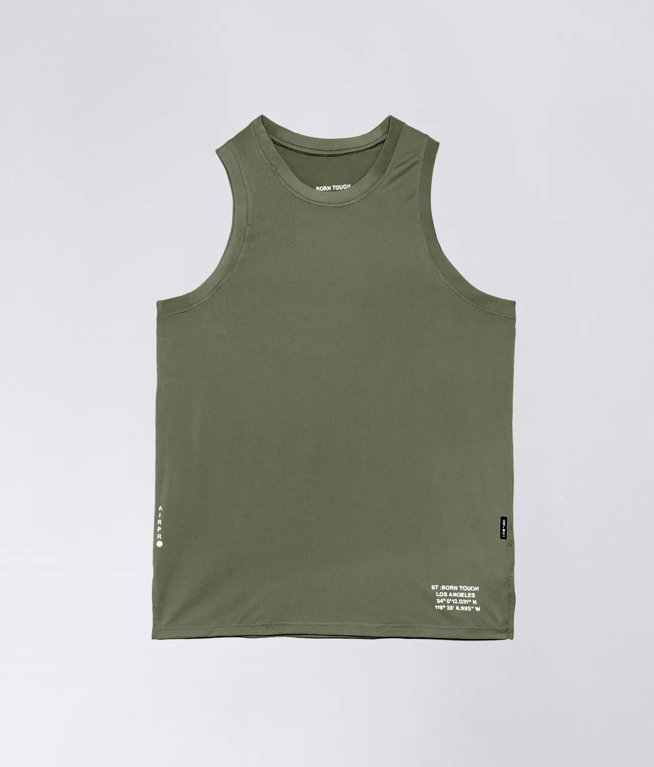 Born Tough Air Pro™ Military Green Bodybuilding Tank Top for Men