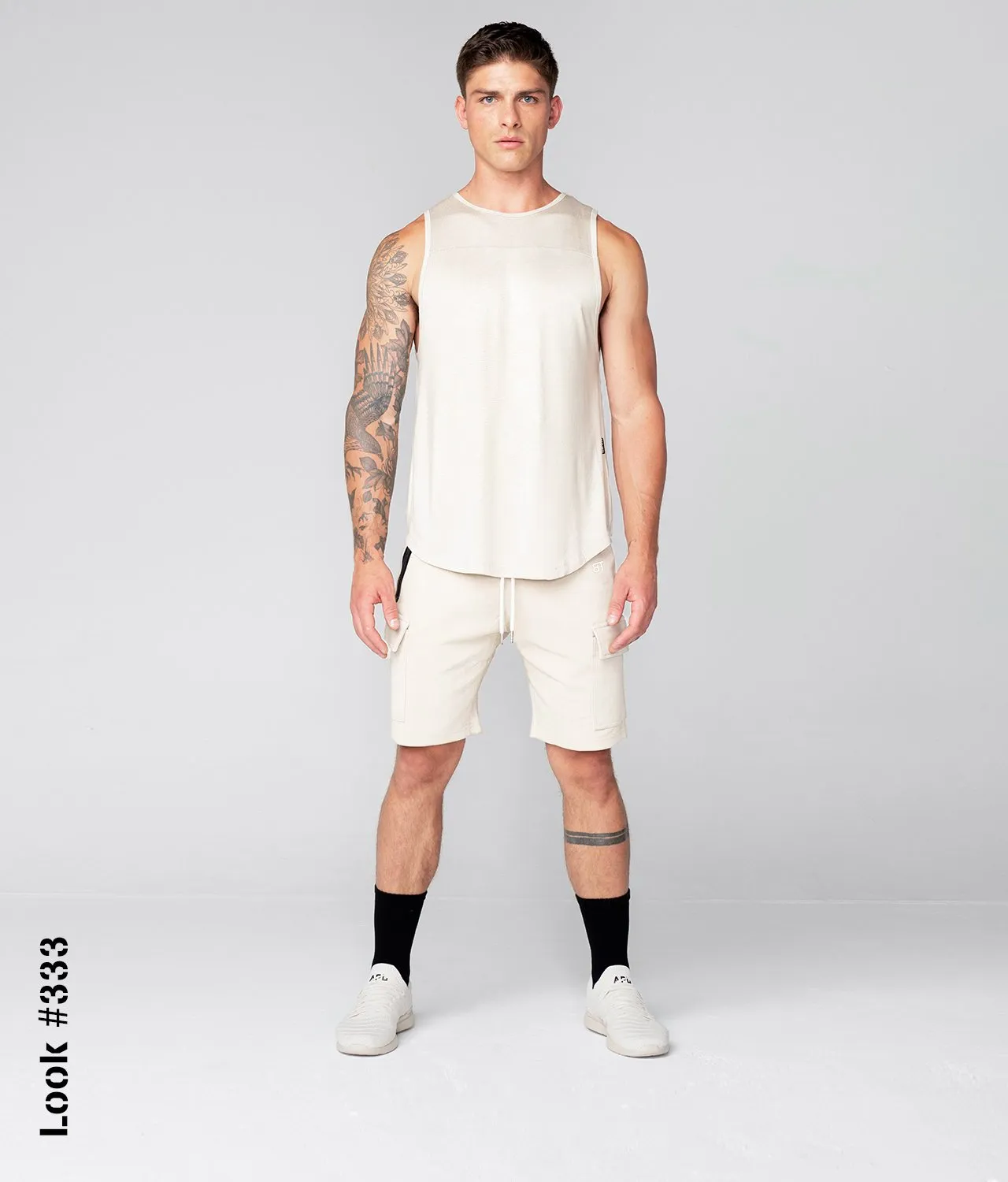 Born Tough Core Fit Stone Athletic Tank Top for Men