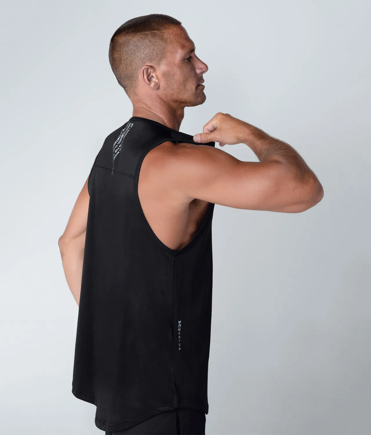 Born Tough Momentum Athletic Tank Top For Men Black