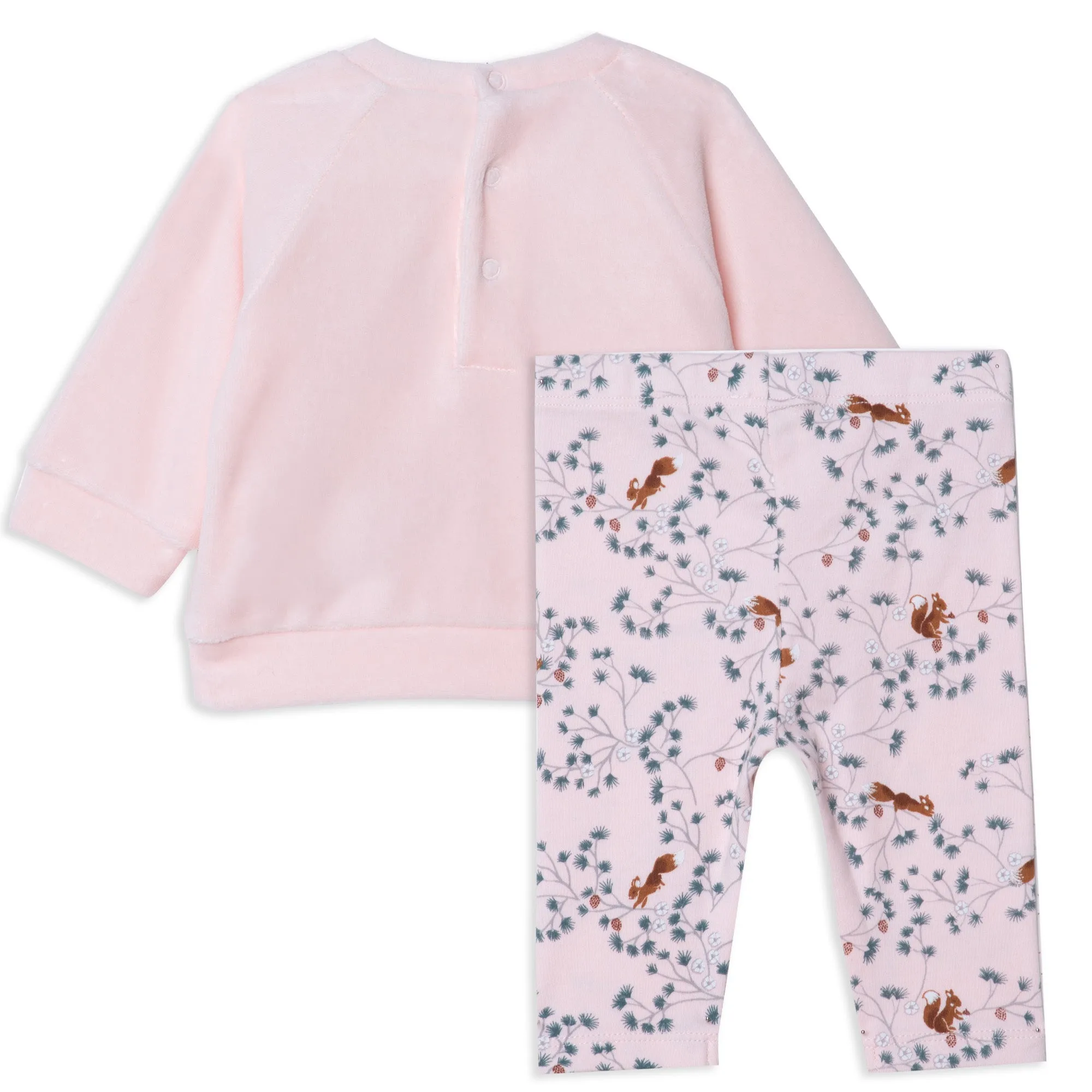 Carrément Beau Sweater And Leggings Set Pink Pale Pink Dark