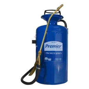 CHAPIN Premier Pro 1280 Compression Sprayer, 2 gal Tank, Steel Tank, 42 in L Hose, Blue