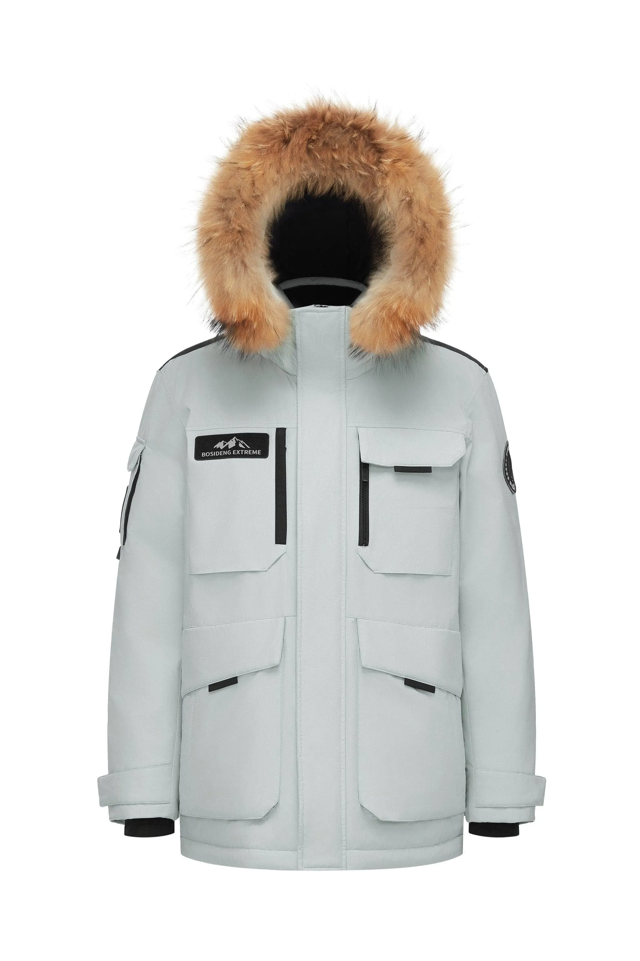 Classic Extreme Goose Down Parka With Fur Hood 2317