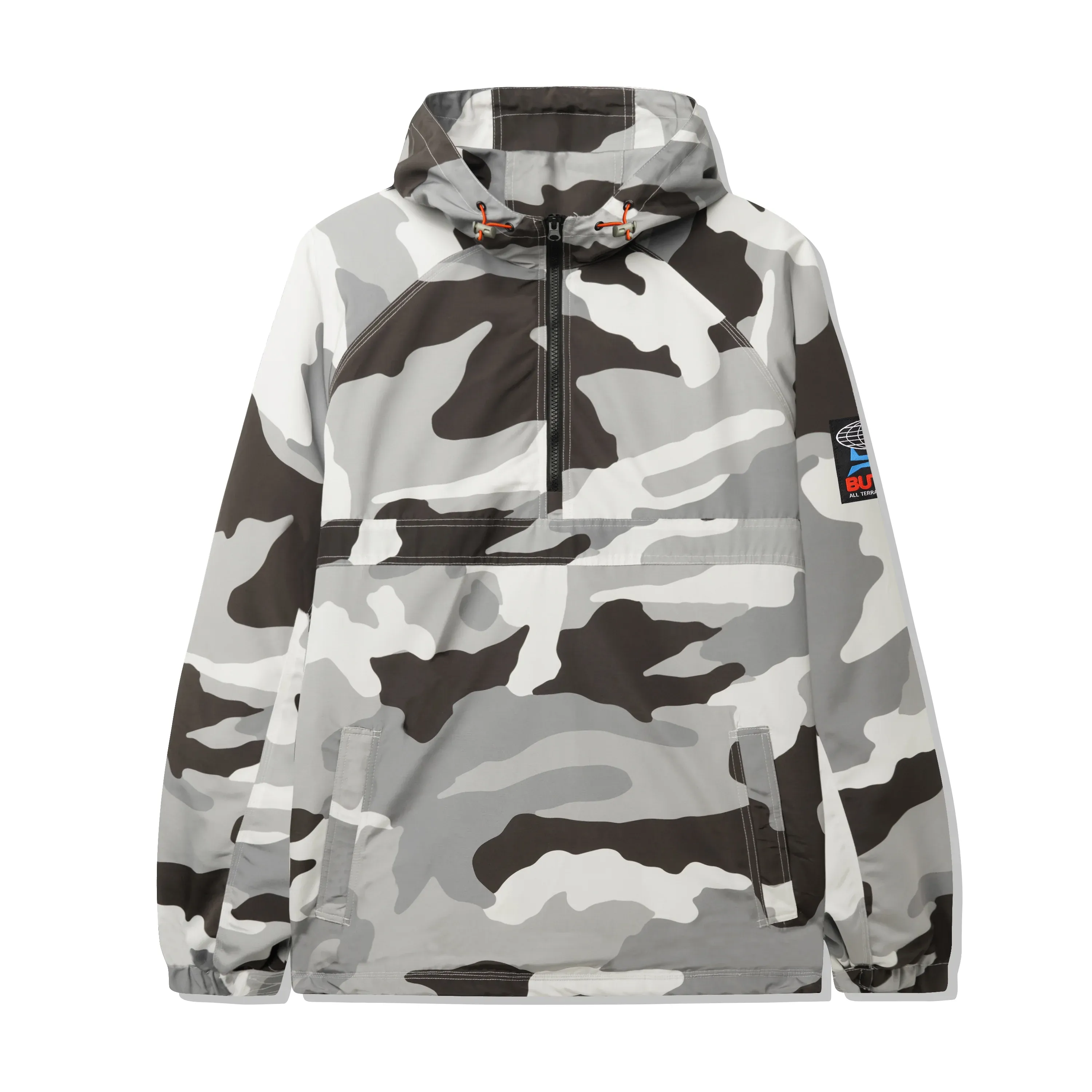 Contrast Alpine Anorak Jacket, Snow Camo