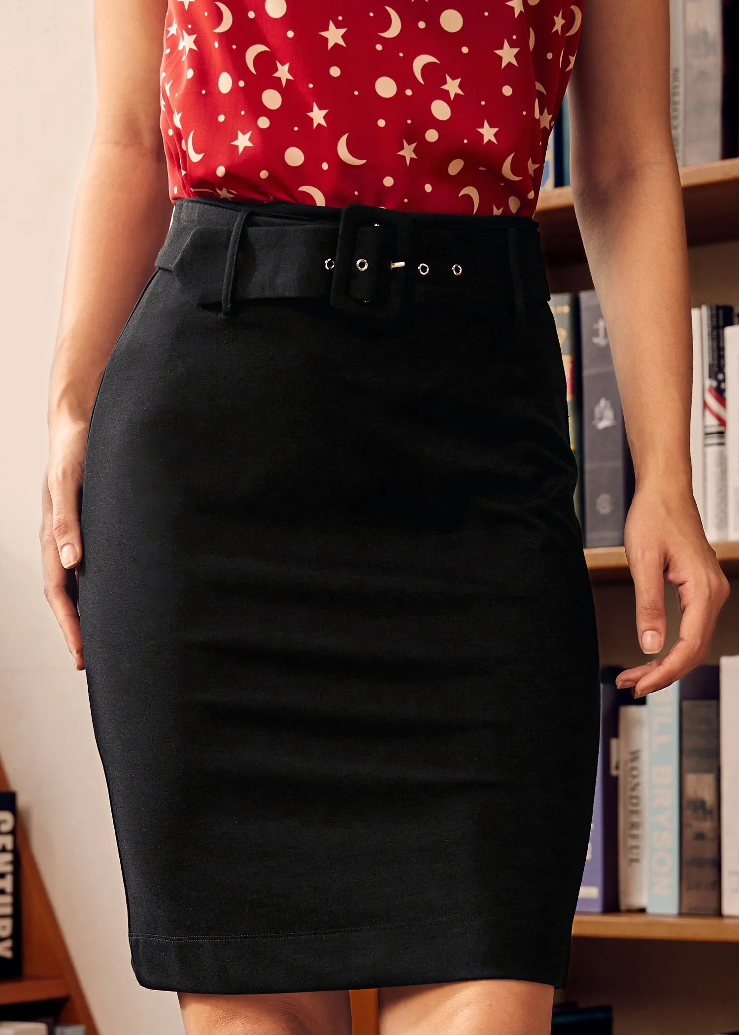 Cozy by the Fireside Pencil Skirt