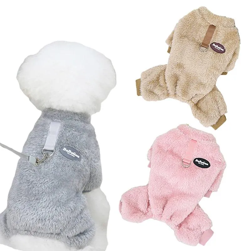 Cozy Puppy Fleece Jumpsuit - Stylish Coat for Small & Medium Dogs, Perfect for Chihuahuas, French Bulldogs & Yorkies!