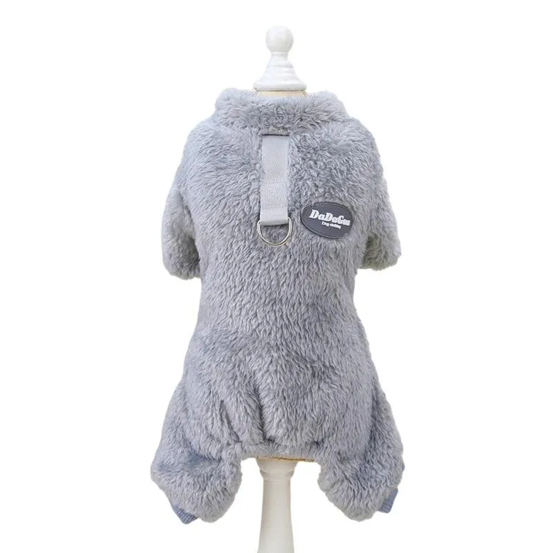 Cozy Puppy Fleece Jumpsuit - Stylish Coat for Small & Medium Dogs, Perfect for Chihuahuas, French Bulldogs & Yorkies!