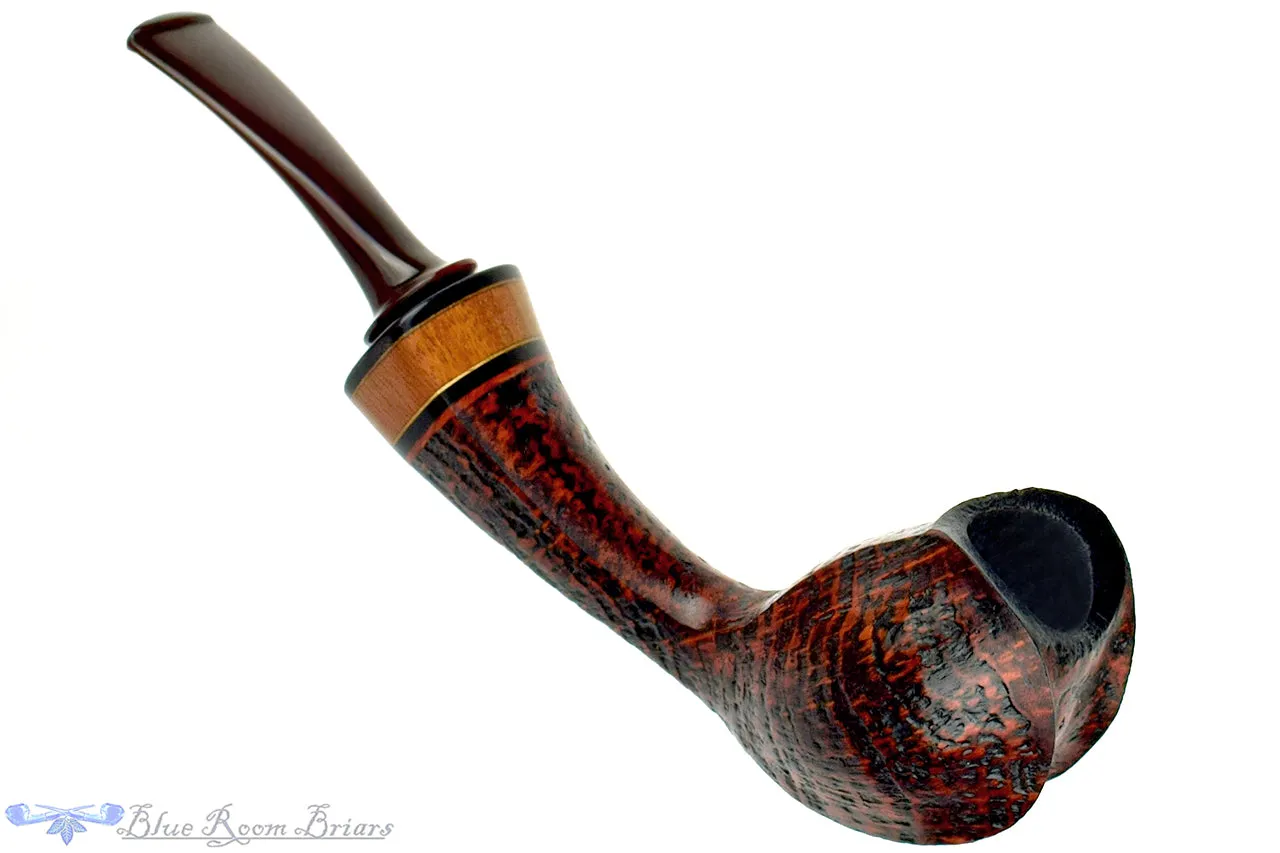 Daniel Mustran Pipe Bent Sandblast Cobra with Exotic Woods and Acrylic