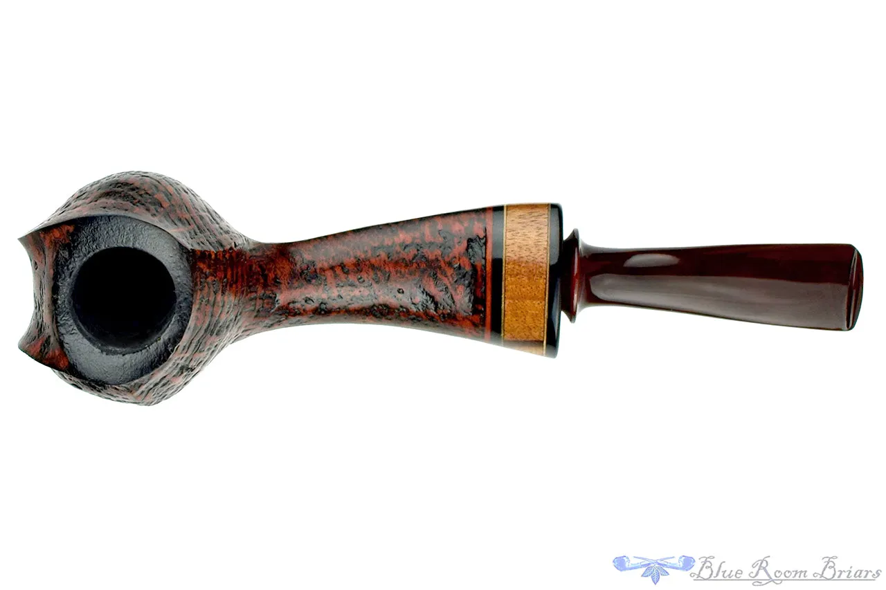 Daniel Mustran Pipe Bent Sandblast Cobra with Exotic Woods and Acrylic