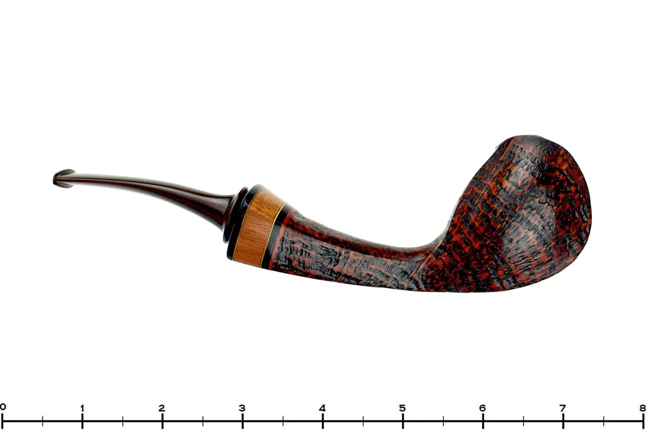 Daniel Mustran Pipe Bent Sandblast Cobra with Exotic Woods and Acrylic