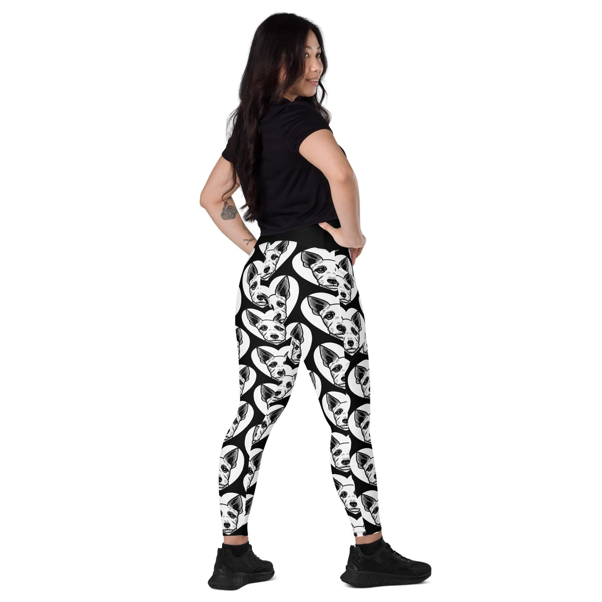 DOG BREED LEGGINGS with pockets - BRAZILIAN TERRIER - HERTTAHOUND