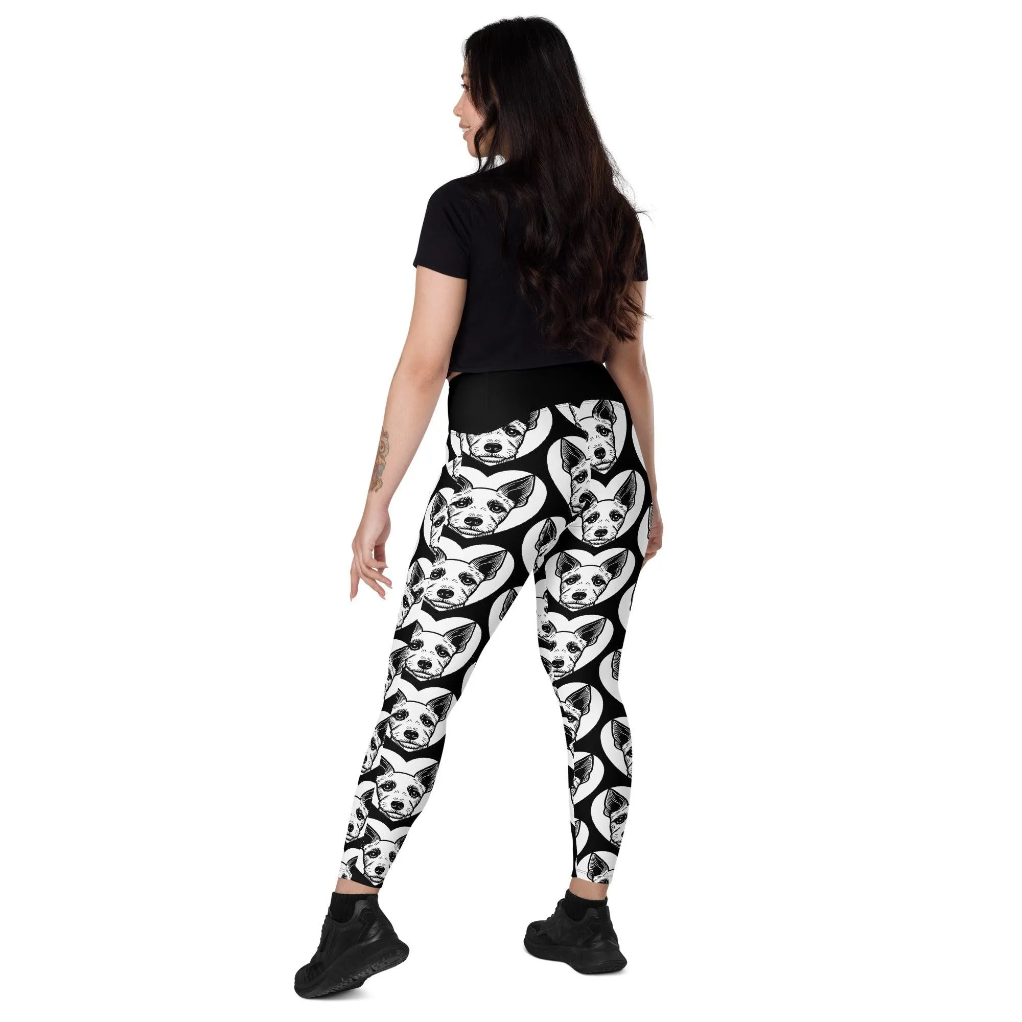 DOG BREED LEGGINGS with pockets - BRAZILIAN TERRIER - HERTTAHOUND