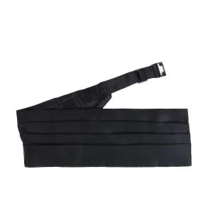 Fascia in Seta - BLACK CUMMERBUND