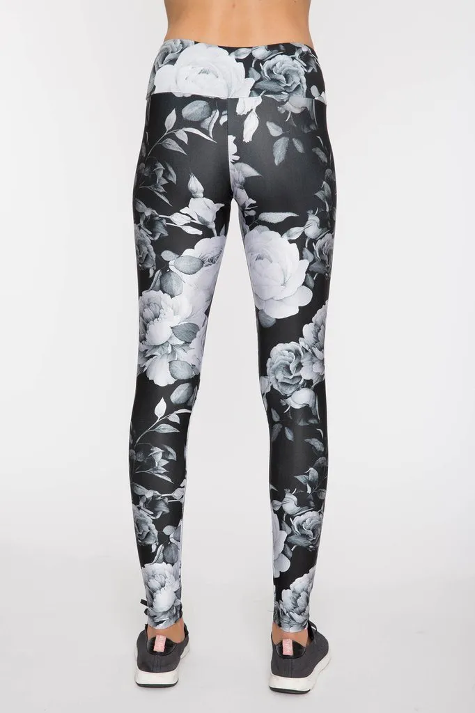 Floral Noir Leggings | Goldsheep Clothing