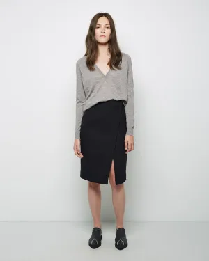 Front Slit Pencil Skirt