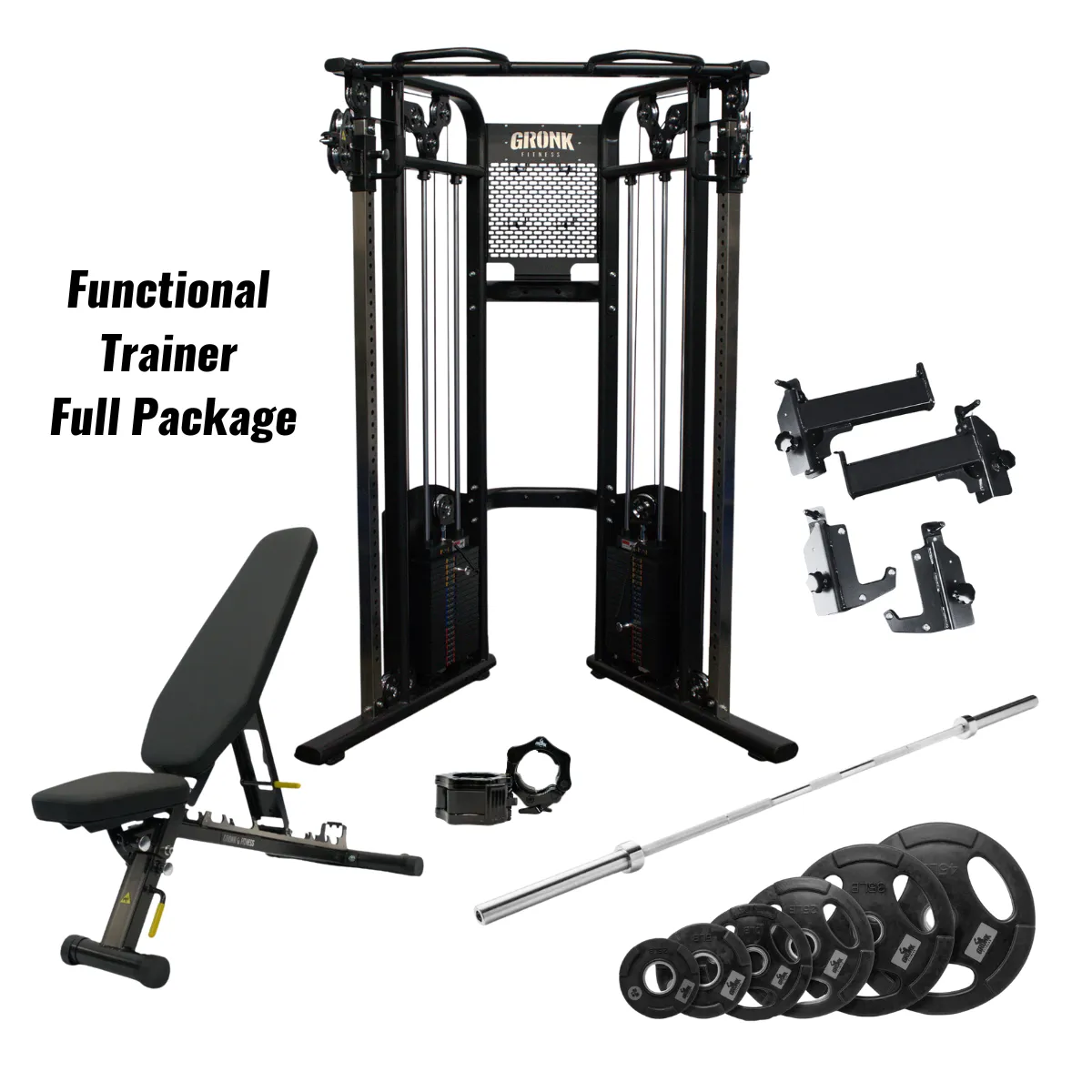 Functional Trainer Full Package - Extra 265lb Weight Plate Set