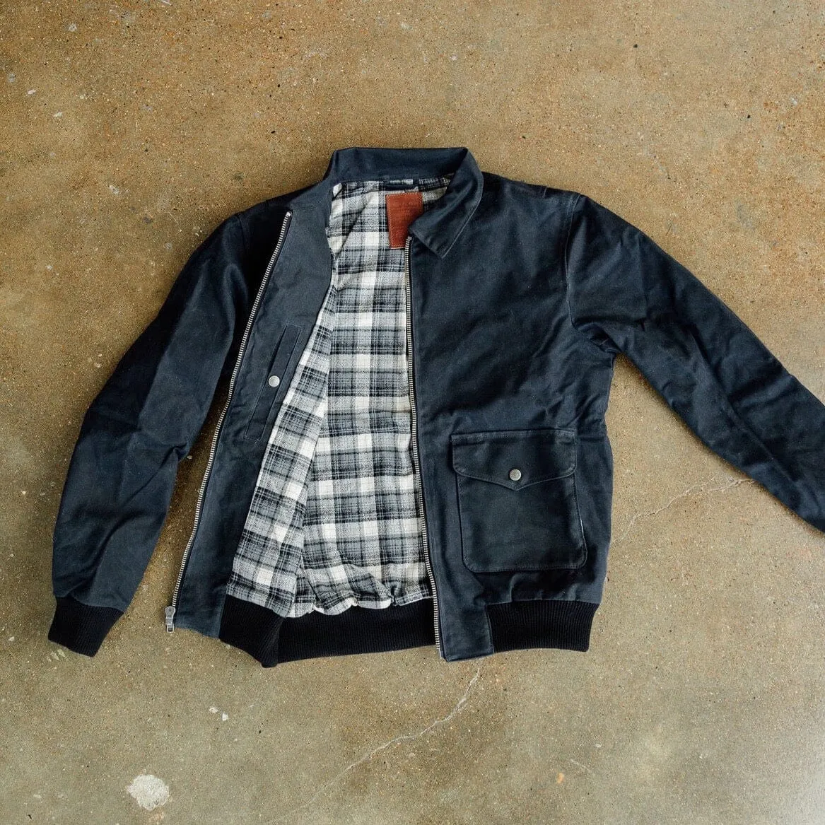 G-1 Waxed Bomber - Black