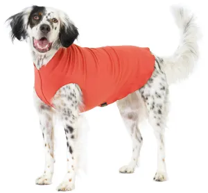 Gold Paw Stretch Fleece Dog Coat - Paprika