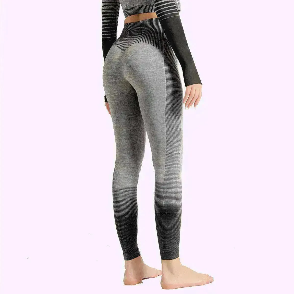 Gym High Waist Leggings Women Knitted Workout Running Yoga Pants