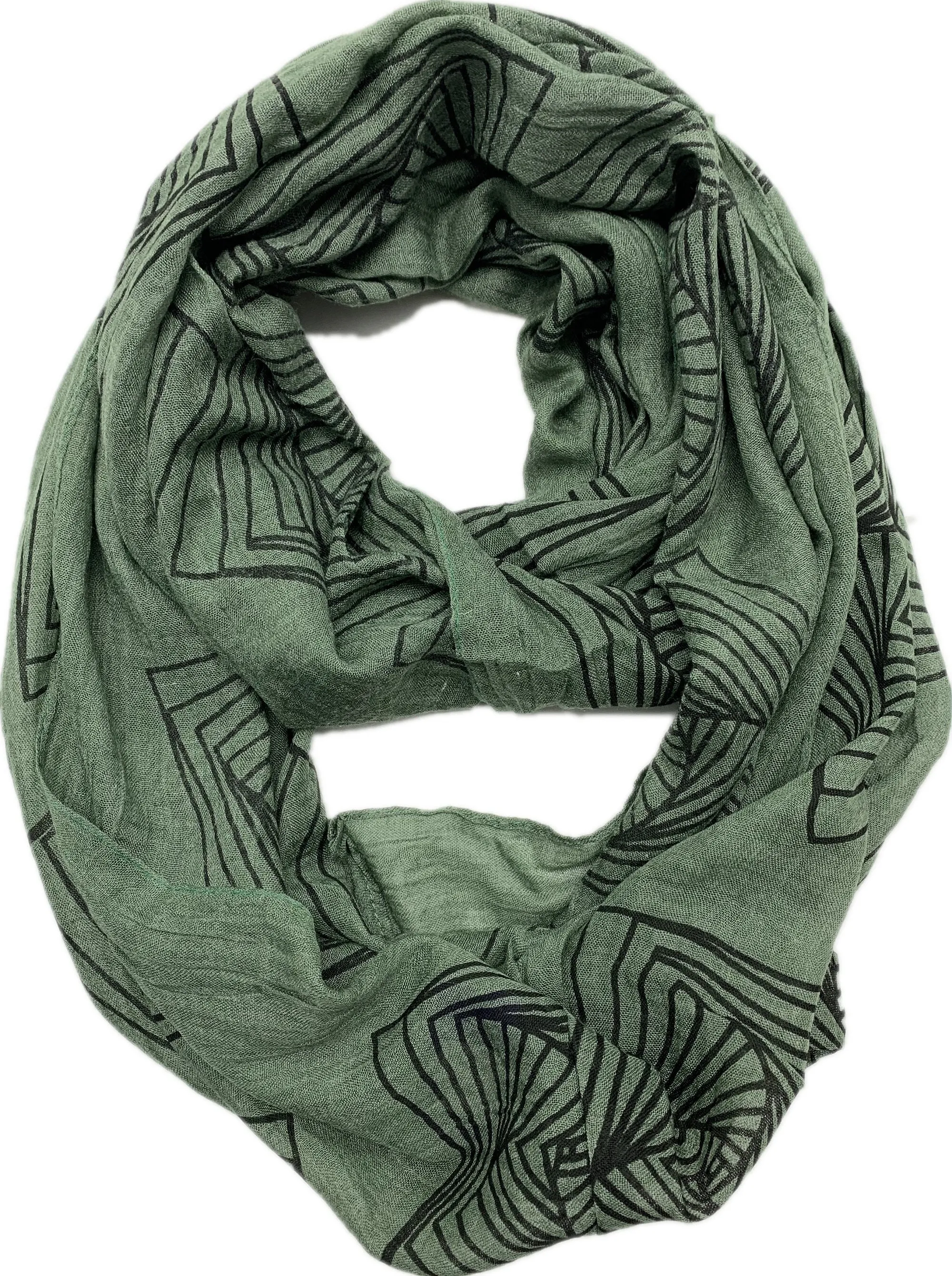 JC011220 Abstract Infinity Scarf