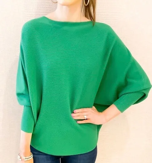 Kelly Green Ribbed Ryu Top