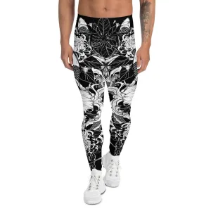 Men's Koi Fish Design Active Performance Leggings