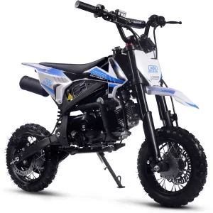 MotoTec Hooligan 72cc 4-Stroke Gas Dirt Bike Blue