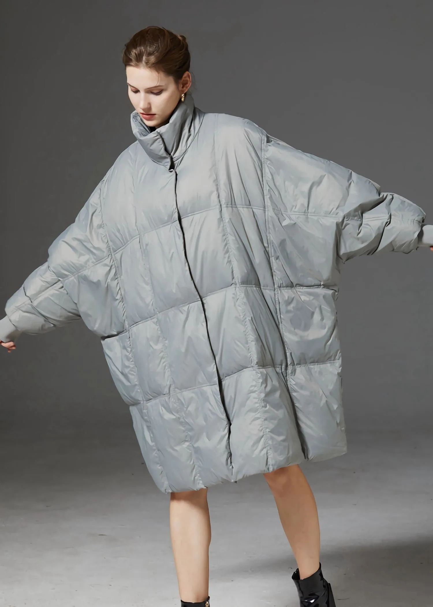 Oversize Stand Collar Down Puffer Coat